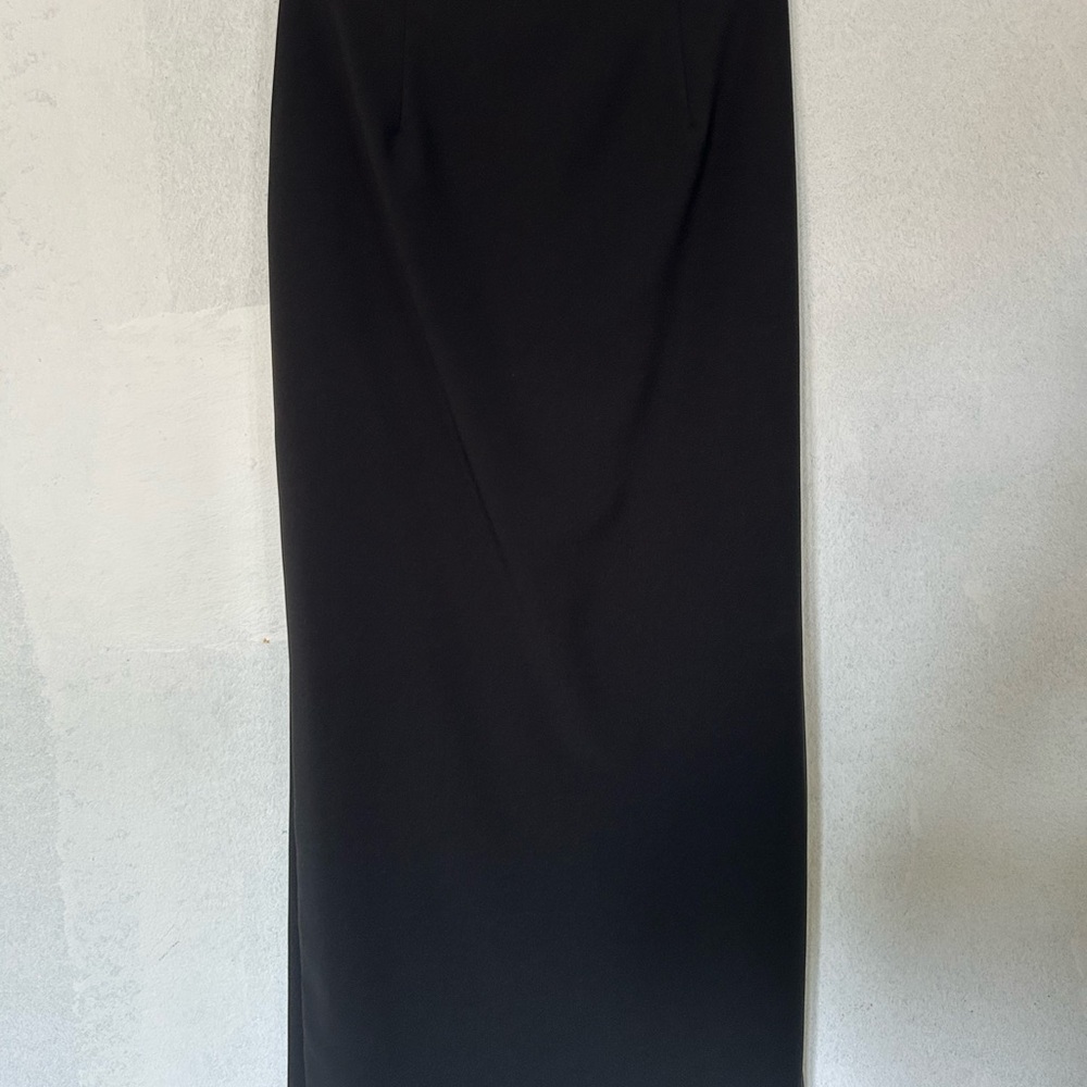 Elegant Black Maxi Pencil Skirt